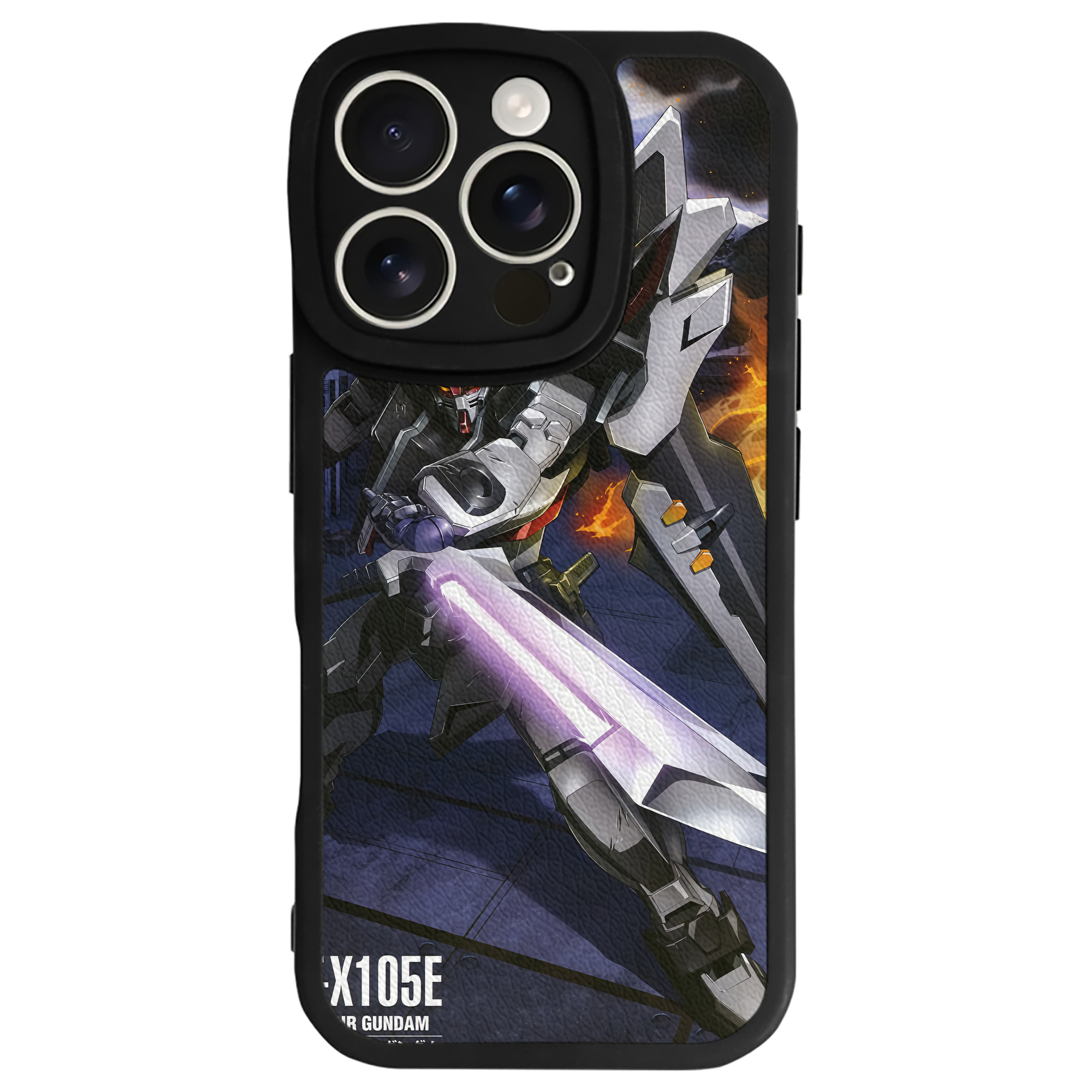 （画像用） 機動戦士ガンダム Mobile Suit Gundam 【iPhone 16シリーズ対応】シリコンスマホケース（レザー調） 材質：シリコン